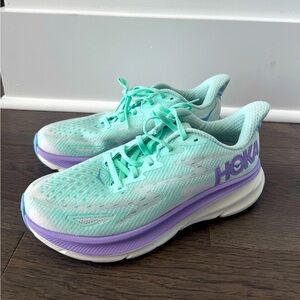 NEW HOKA Clifton 9 - Sunlit Ocean - Lilac Mist